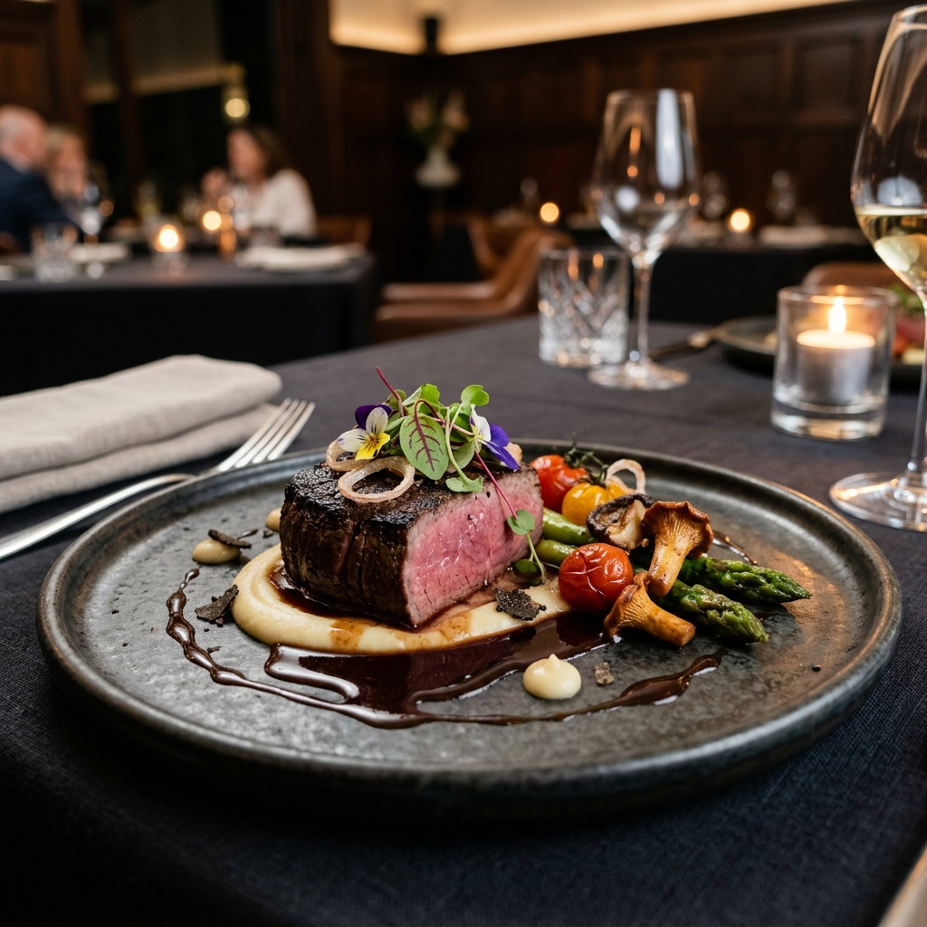 Cookzania Fine Dining tabak sunumu